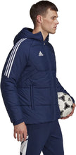 Laden Sie das Bild in den Galerie-Viewer, adidas Herren Con22 Wint Jkt Jacke Winter Blau Kapuze Gr. L - Weseli