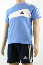 Load image into Gallery viewer, adidas Jungen Kinder Baby Set T Shirt Schorts Blau Gr.68 - Weseli
