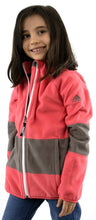 Laden Sie das Bild in den Galerie-Viewer, Adidas Kinder Mädchen Fleecejacke Jacke Sportjacke Sweatshirt Rosa Gr. 128 - Weseli