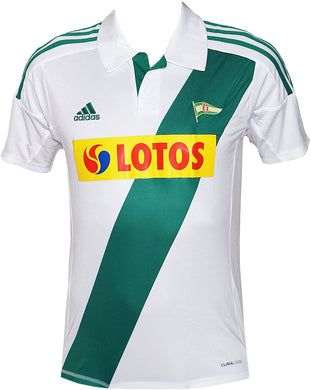 Adidas KS Lechia Gdansk Kinder Trikot T-Shirt weiß/grün Fussball Jersey - Weseli