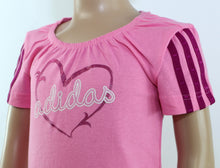 Laden Sie das Bild in den Galerie-Viewer, Adidas Mädchen Kinder T-Schirt Freizeit Rosa 100% Baumwolle 92 | 98 | 104 | 110 | 116 - Weseli