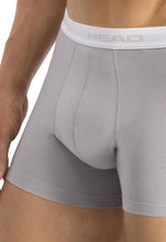 Laden Sie das Bild in den Galerie-Viewer, Head Herren Basic-2P BOXER SHORTS 2er Pack S Grau / Blau - Weseli