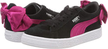 Laden Sie das Bild in den Galerie-Viewer, PUMA Mädchen Suede Bow Ac Ps Sneaker Schwarz Kinder - Weseli