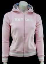 Laden Sie das Bild in den Galerie-Viewer, Reebok Mädchen Sweatshirt Zip Hoodie Kapuze Sweatjacke Pullover Lila Gr. 128 (7-8Y) - Weseli