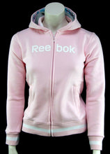 Laden Sie das Bild in den Galerie-Viewer, Reebok Mädchen Sweatshirt Zip Hoodie Kapuze Sweatjacke Pullover Lila Gr. 128 (7-8Y) - Weseli