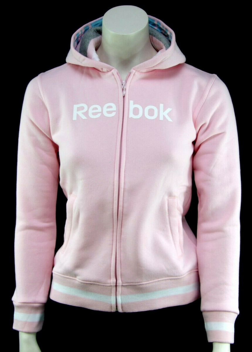 HOT Pink Reebok Hoodie Damen Sweatshirt Gr 128 Sweatshirt Gr