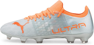PUMA Herren Ultra 3.4 FG/AG Fussballschuhe Silber EU 44.5 / UK 10 - Weseli