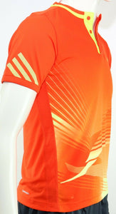 adidas B adizero ThemPo Kinder Jungen Tennis T-Shirt Polo Shirt Orange Gelb - Weseli
