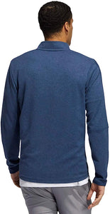 adidas Golf Herren DREI Streifen 1/4 Zip Sweater Sweatshirt Blau - Weseli