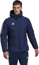 Laden Sie das Bild in den Galerie-Viewer, adidas Herren Con22 Wint Jkt Jacke Winter Blau Kapuze Gr. L - Weseli
