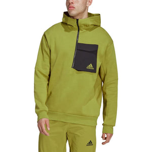 adidas Herren M D4DGMDY WC HD Sweatshirt Hoodie Half-Zip olipul Gr. M - Weseli