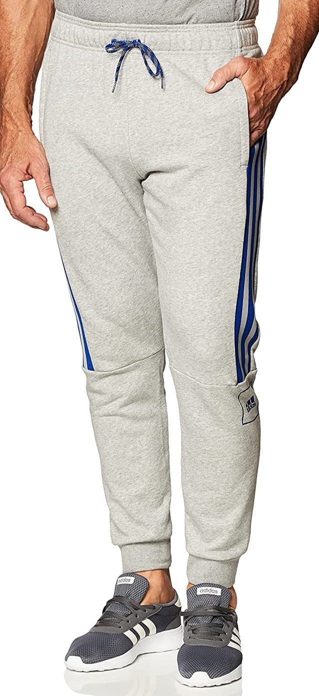 adidas M 3s Tape Pants Herrenhose Jogginghose Grau - Weseli