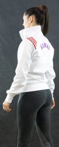 Adidas Originals Damen Sportjacke Trainingsjacke Weiss Rot Kansas Gr. S / M / L - Weseli