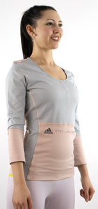 adidas Stella McCartney Lognsleeve 3/4 Ärmel T-Shirt Yoga Pillates Lauf Shirt - Weseli