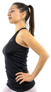Adidas Training Tank Top Running Sport Yoga Pilates Fitness Schwarz TechFit XS S - Weseli