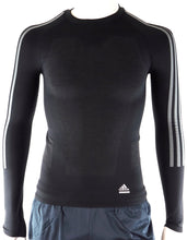 Laden Sie das Bild in den Galerie-Viewer, Adidas TX TF B Herren Laufshirt Longsleeve Funktions Shirt Langarm Schwarz - Weseli
