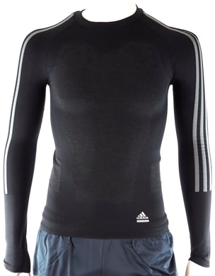 Adidas TX TF B Herren Laufshirt Longsleeve Funktions Shirt Langarm Schwarz - Weseli