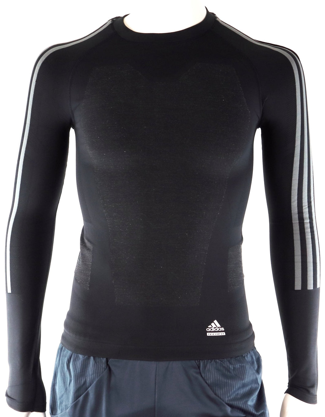 Adidas TX TF B Herren Laufshirt Longsleeve Funktions Shirt Langarm Schwarz - Weseli