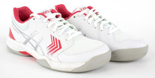 Laden Sie das Bild in den Galerie-Viewer, Asics Gel-Dedicate 5 Indoor Damen Tennisschuhe Hallenschuhe Weiss Rosa - Weseli
