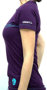 Craft Damen T-Schirt AR Training Tee W Sport Fitness Lauf Shirt Lila Gr. S - Weseli