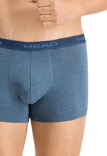 Laden Sie das Bild in den Galerie-Viewer, Head Herren Basic-2P BOXER SHORTS 2er Pack S Grau / Blau - Weseli
