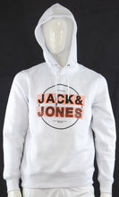 Load image into Gallery viewer, Jack &amp; Jones Herren Sweatshirt Hoodie Kapuzenpullover Logo Weiss Regular Gr. M / L - Weseli
