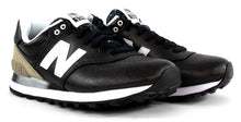 Laden Sie das Bild in den Galerie-Viewer, New Balance 574 Damenschuhe Sneaker Turnschuhe Halbschuhe Schuhe Schwarz - Weseli
