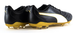 Puma Capitano II FG Fußballschuhe Nocken Schwarz Leder Soccer Boots EU 46,5 UK 11,5 - Weseli