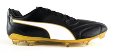 Laden Sie das Bild in den Galerie-Viewer, Puma Capitano II FG Fußballschuhe Nocken Schwarz Leder Soccer Boots EU 46,5 UK 11,5 - Weseli
