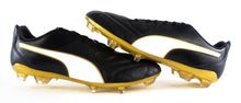 Laden Sie das Bild in den Galerie-Viewer, Puma Capitano II FG Fußballschuhe Nocken Schwarz Leder Soccer Boots EU 46,5 UK 11,5 - Weseli
