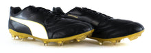 Laden Sie das Bild in den Galerie-Viewer, Puma Capitano II FG Fußballschuhe Nocken Schwarz Leder Soccer Boots EU 46,5 UK 11,5 - Weseli

