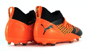 Puma FutureE 2.3 Netfit FG/AG Fußballschuhe Nocken Orange Schwarz EU 45 - Weseli