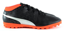 Load image into Gallery viewer, Puma one 18.4 TT Jr Kinder Fußballschuhe Schwarz Orange Soccer EUR 38 - Weseli
