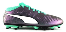 Laden Sie das Bild in den Galerie-Viewer, PUMA ONE 4 IL Syn FG Jr Kinder Fußballschuhe Nocken Grün Silber Gr. 37,5 UK 4,5 - Weseli
